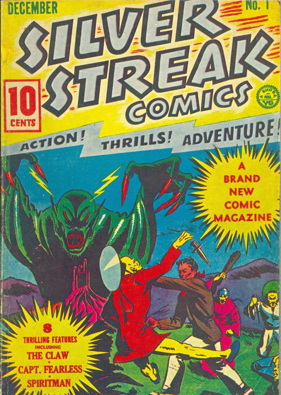 Comic Book Cover For Silver Streak Comics 1 - Version 1