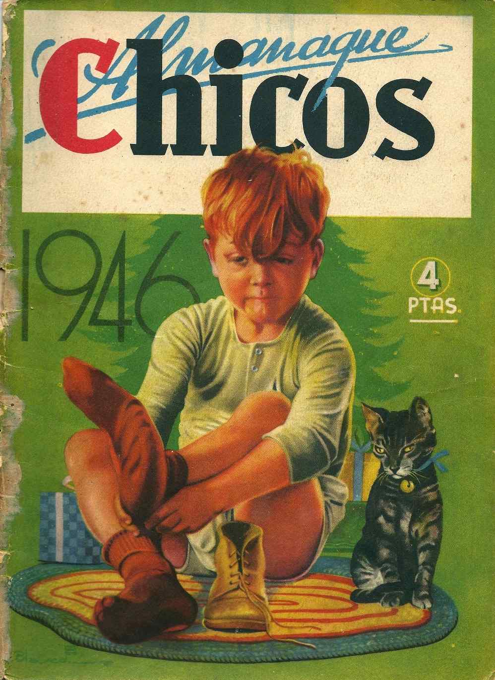 Comic Book Cover For Chicos - Almanaque para 1946