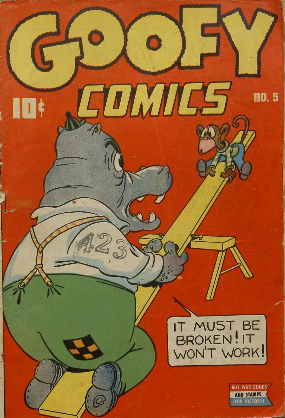Comic Book Cover For Goofy Comics 5