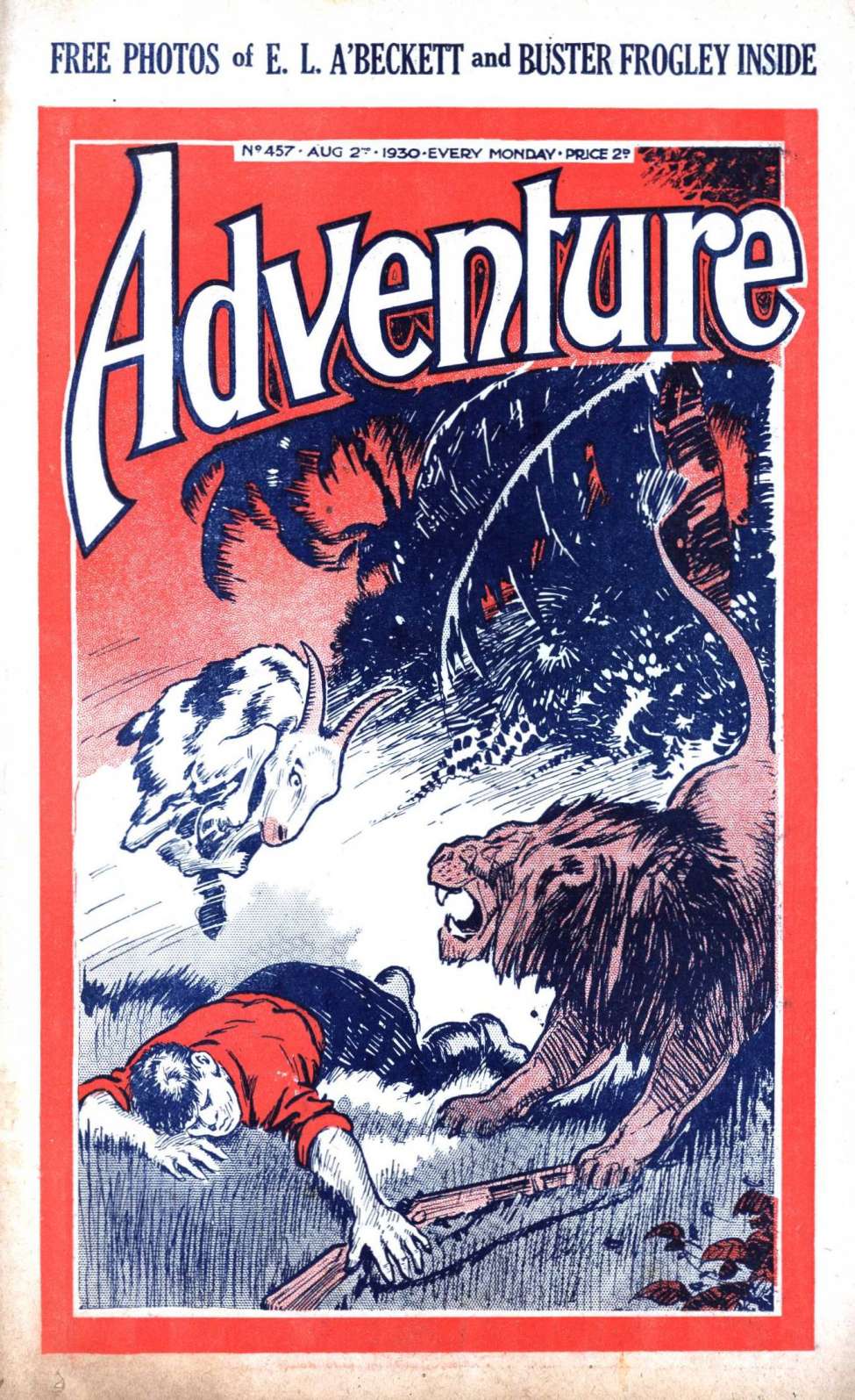 Comic Book Cover For Adventure 457 - The Red Spider