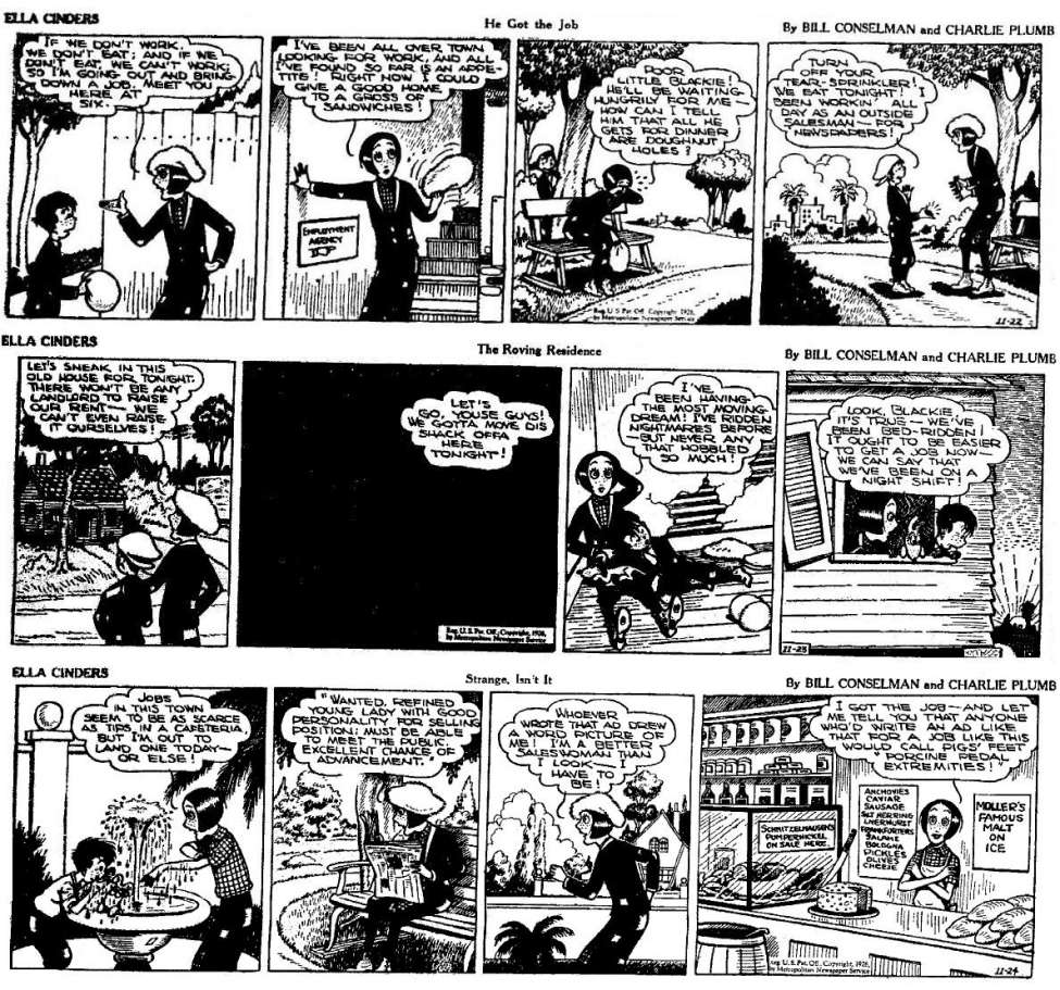 Comic Book Cover For Ella Cinders 1926.11.22 - 1927.02.12