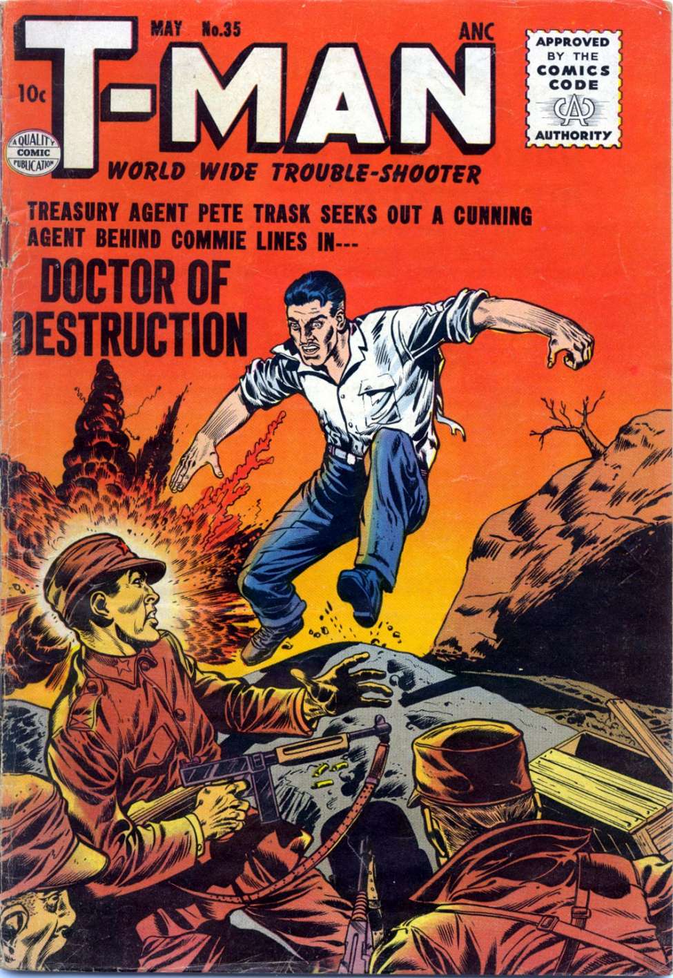 Comic Book Cover For T-Man 35