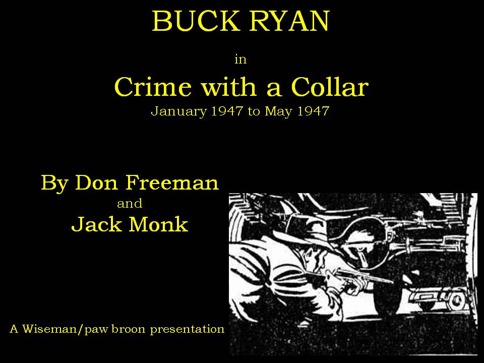 Comic Book Cover For Buck Ryan 30 - Crime With a Collar