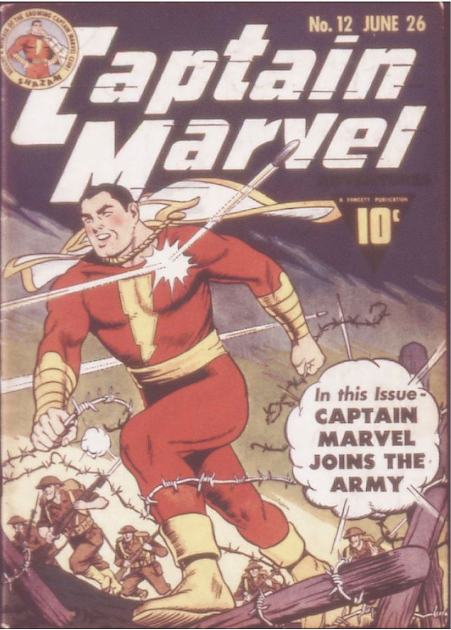 Book Cover For Captain Marvel Adventures 12 (fiche) - Version 2