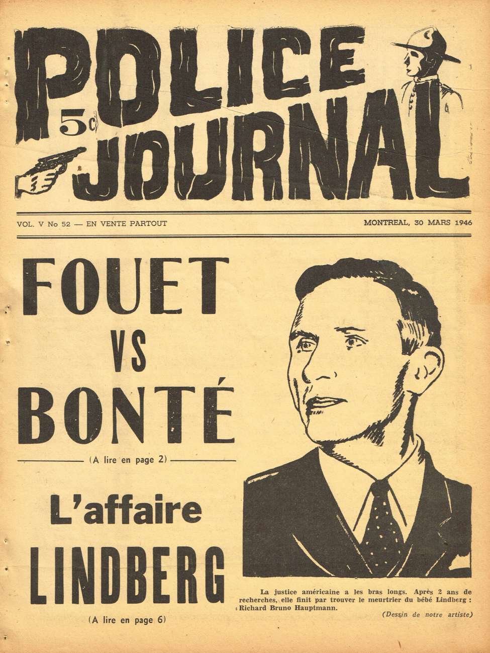 Book Cover For Police Journal v5 52 - Fouet vs Bonté