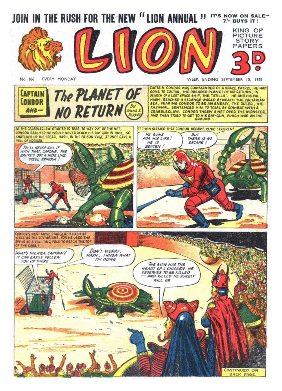 Comic Book Cover For Lion 186