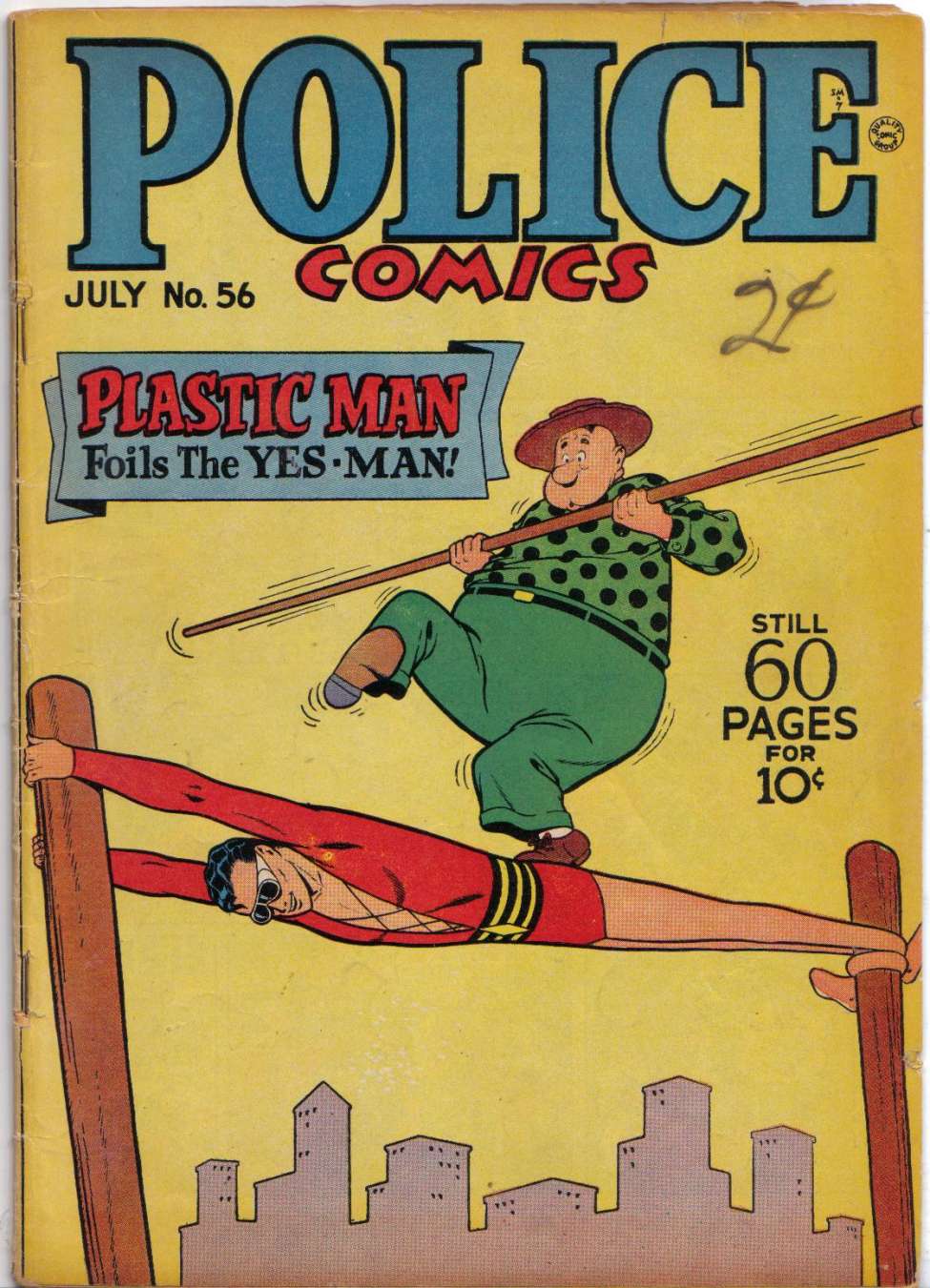 Book Cover For Police Comics 56