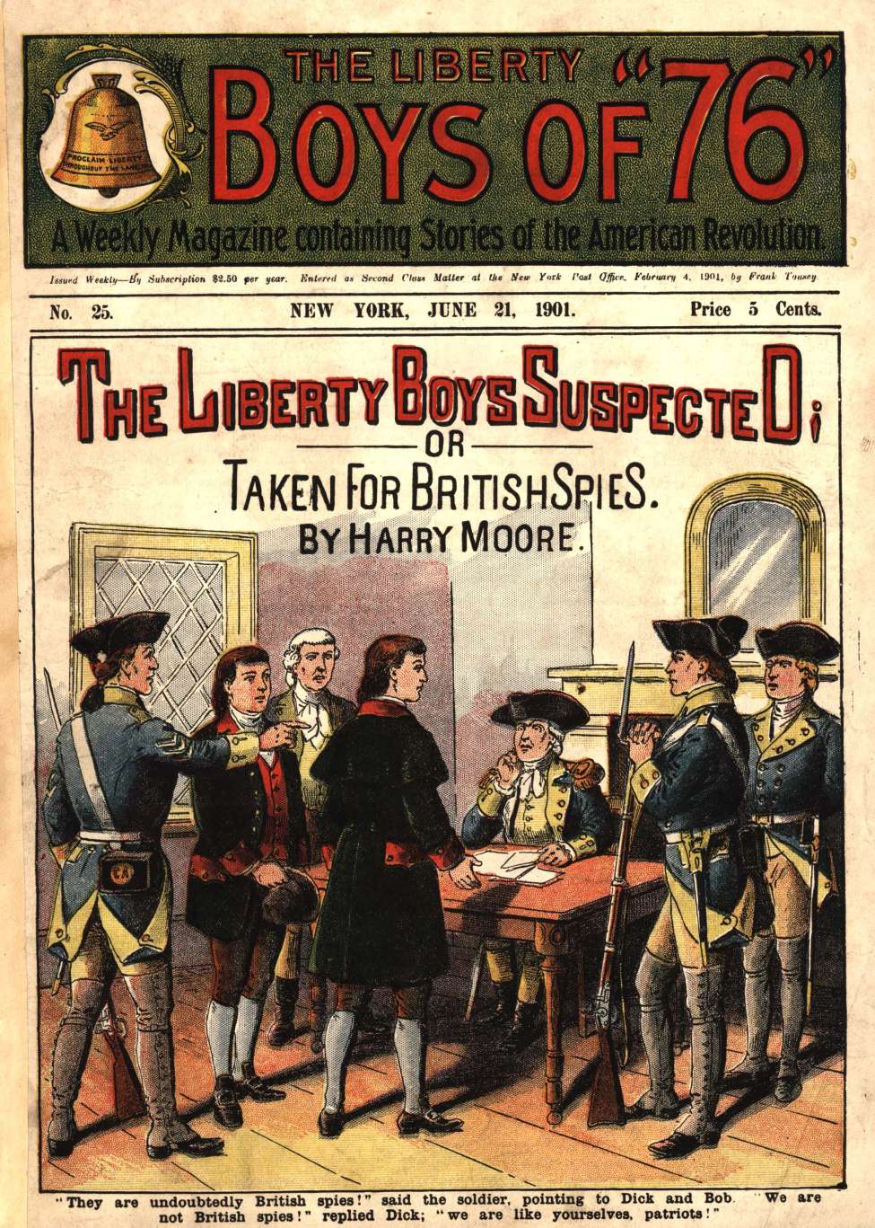 Book Cover For The Liberty Boys of 76 25 - The Liberty Boys Suspected