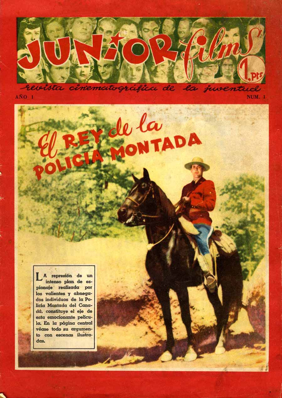 Comic Book Cover For Junior Films 1 El rey de la Policía Montada