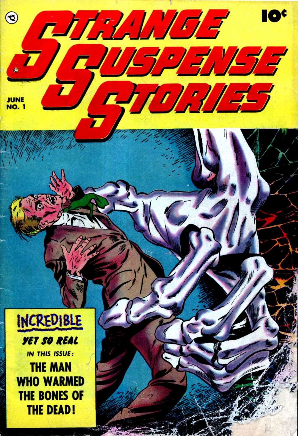 Comic Book Cover For Strange Suspense Stories 1