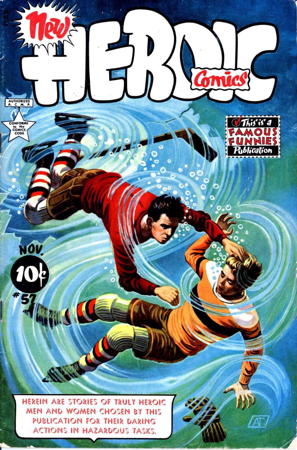 Comic Book Cover For Heroic Comics 57
