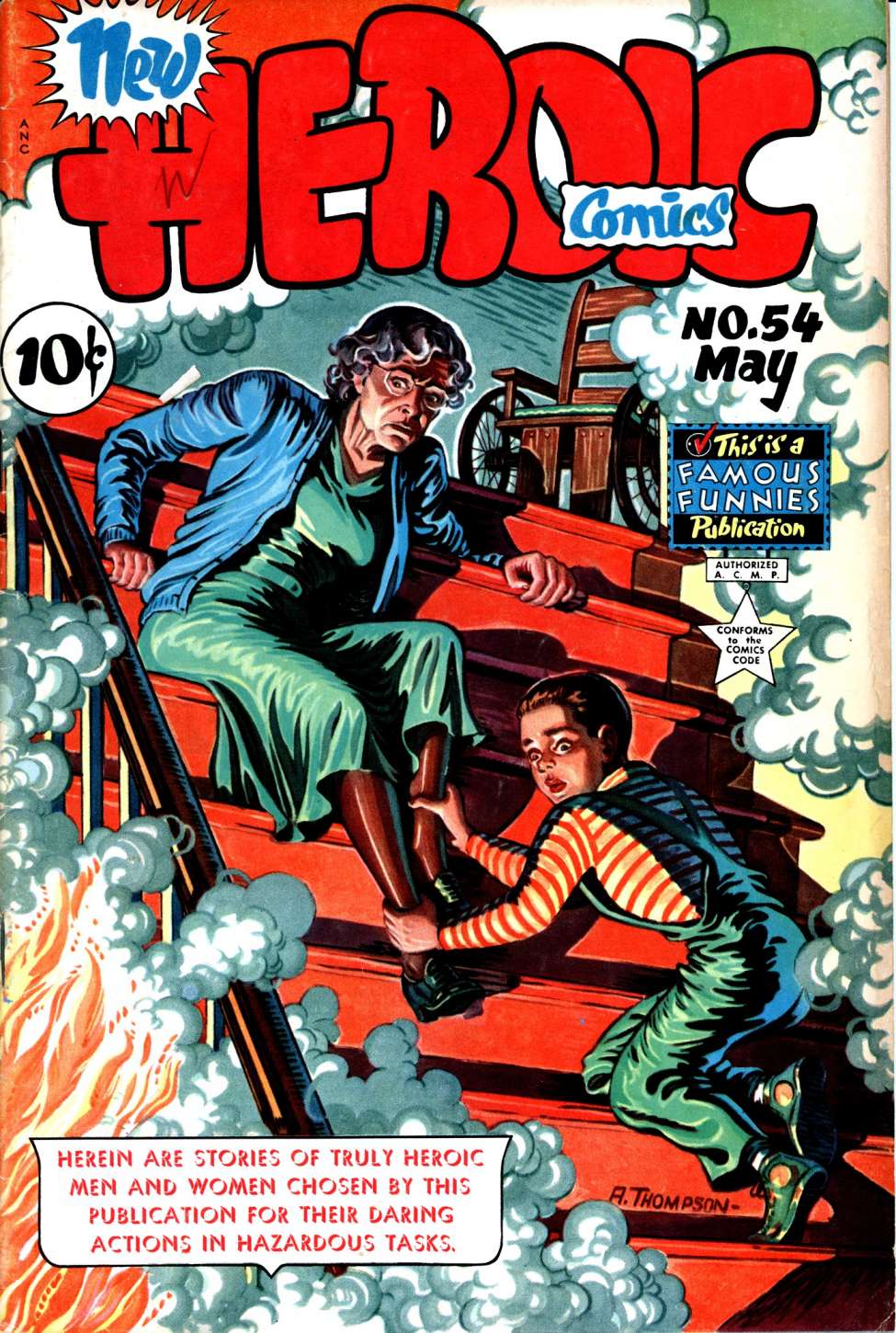 Comic Book Cover For Heroic Comics 54