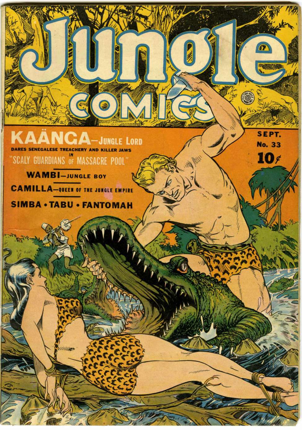 Comic Book Cover For Jungle Comics 33