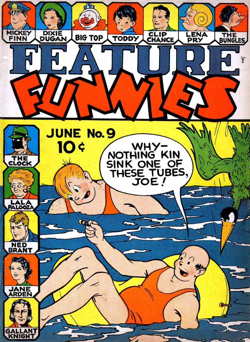 Comic Book Cover For Feature Funnies 9