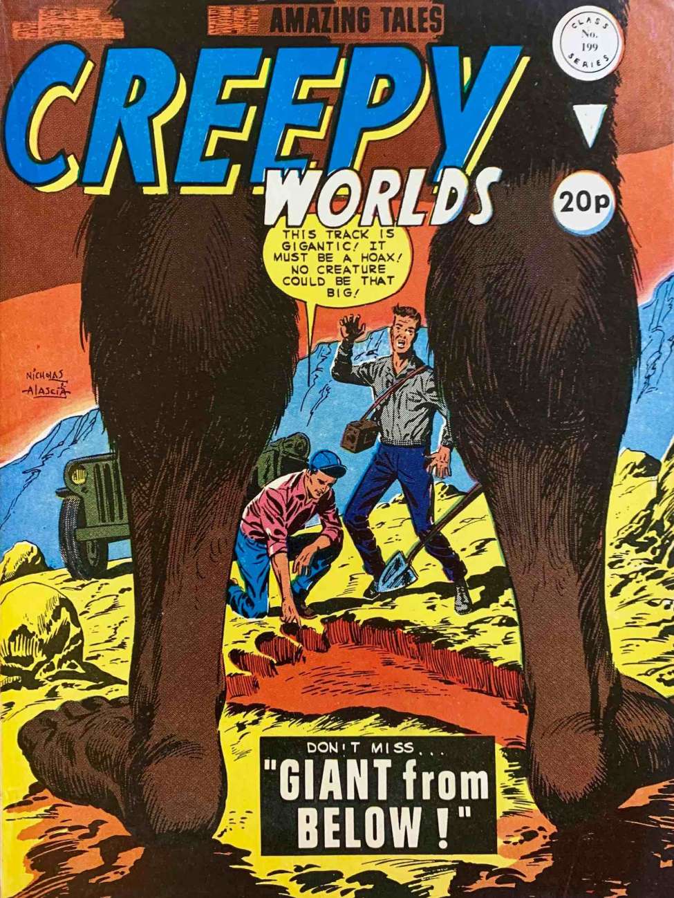 Book Cover For Creepy Worlds 199