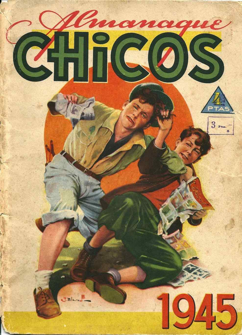 Comic Book Cover For Chicos - Almanaque para 1945
