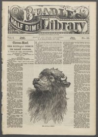 Large Thumbnail For Beadle's Half Dime Library 26 - Cloven-Hoof, the Buffalo Demon