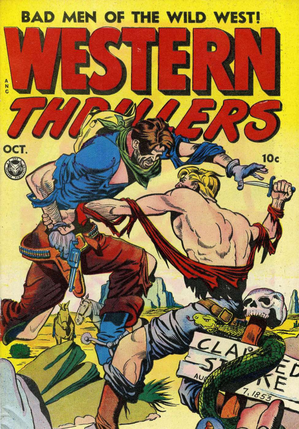 Comic Book Cover For Western Thrillers 2
