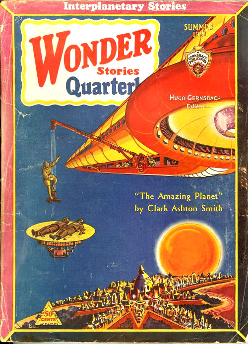 Comic Book Cover For Wonder Stories Quarterly v2 4 - Vandals of the Void - J. M. Walsh