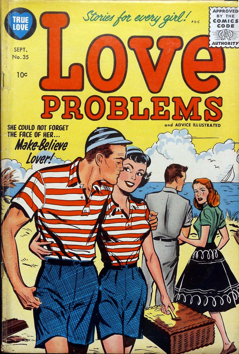 Comic Book Cover For True Love Problems and Advice Illustrated 35