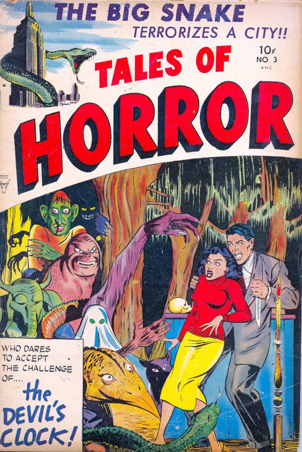 Comic Book Cover For Tales of Horror 3