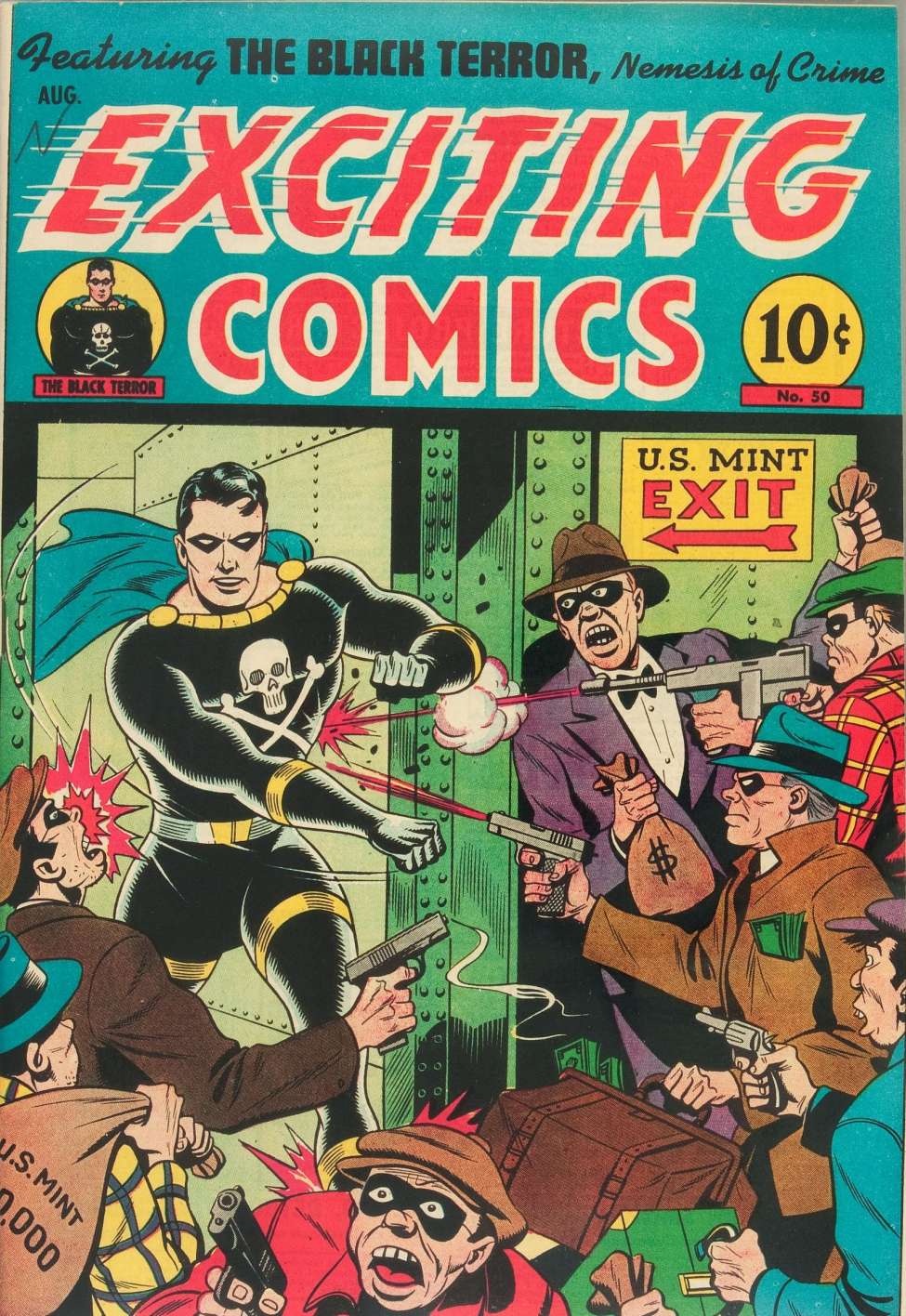Comic Book Cover For Exciting Comics 50 - Version 1