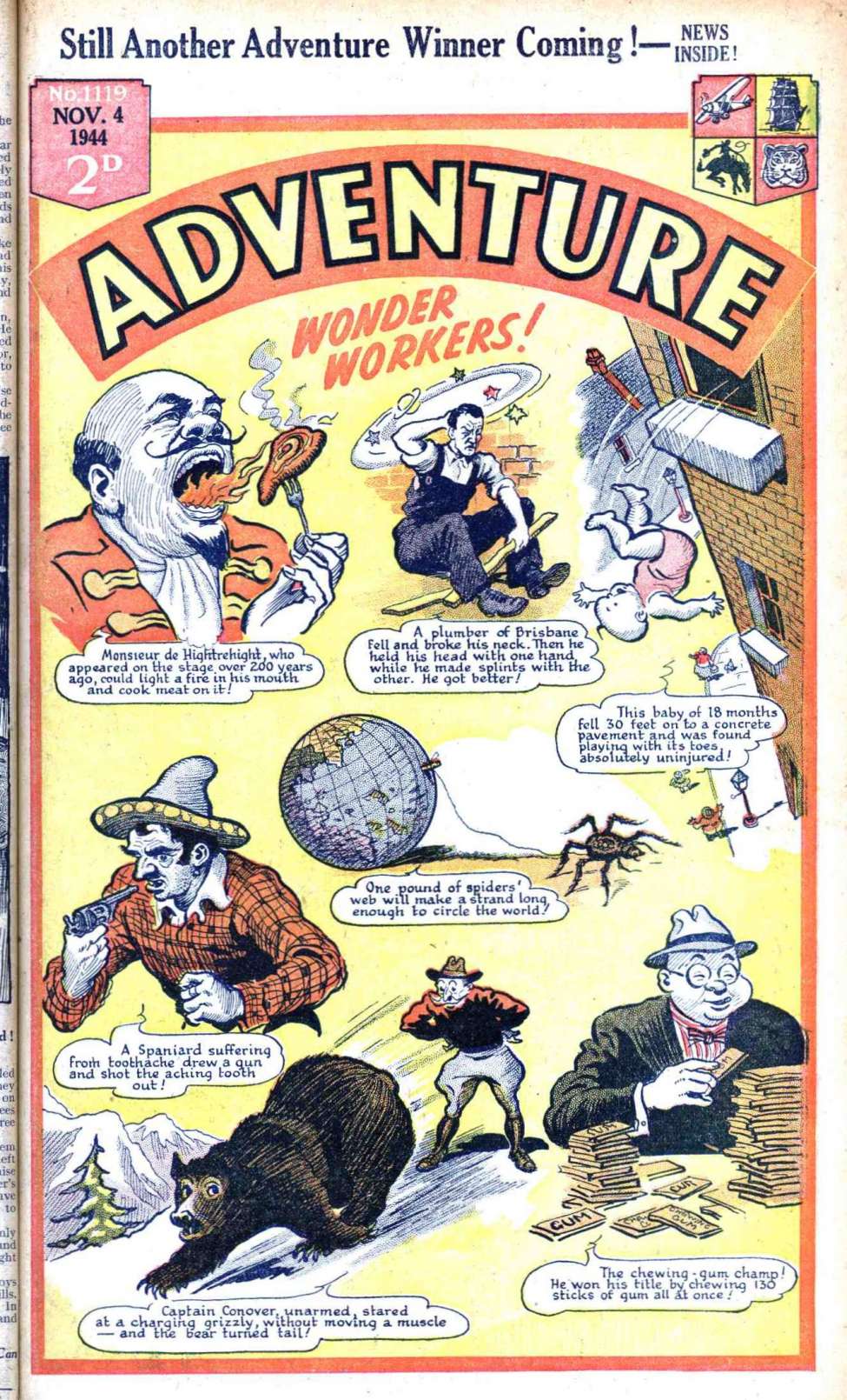 Comic Book Cover For Adventure 1119