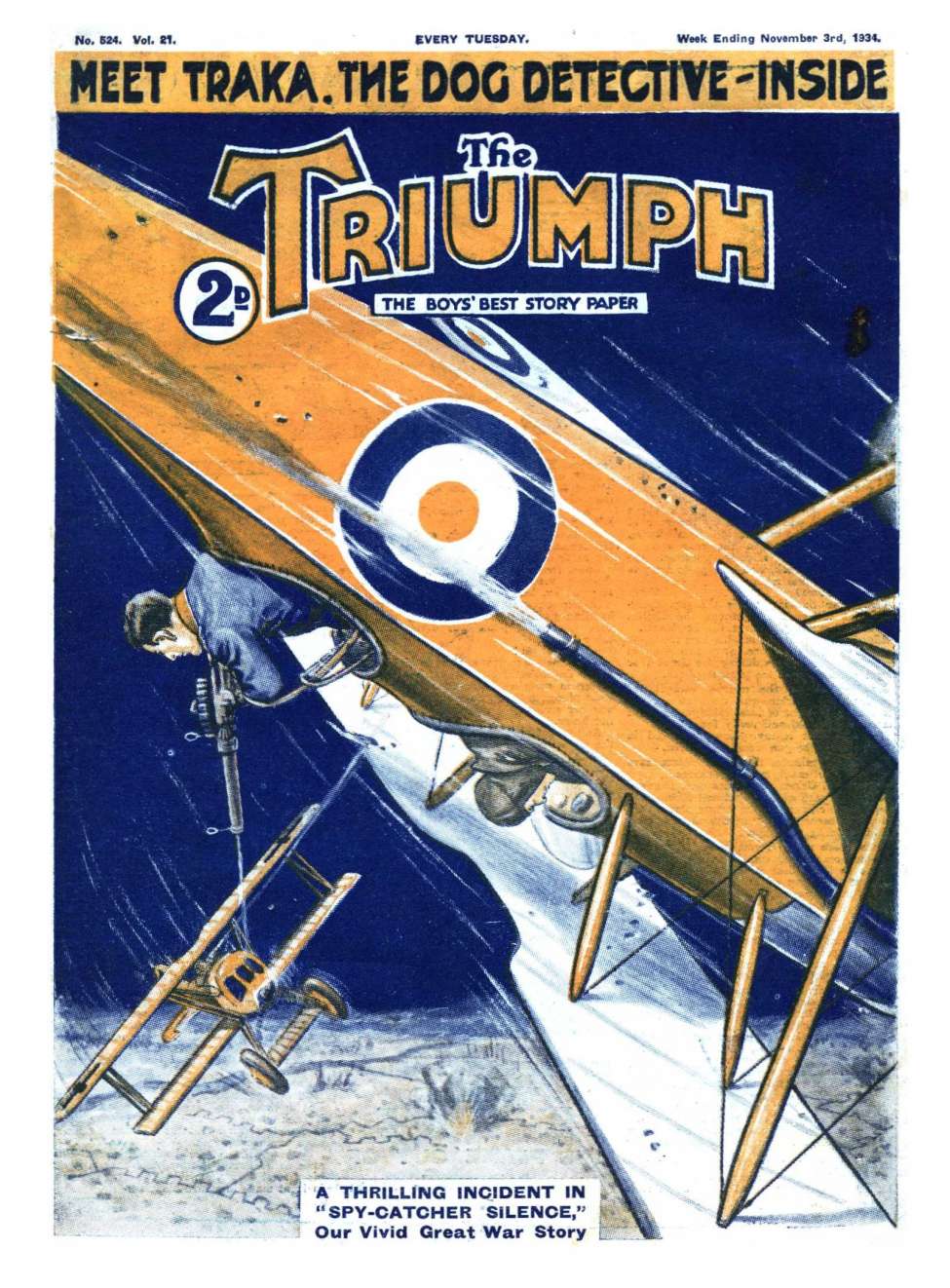 Comic Book Cover For The Triumph 524