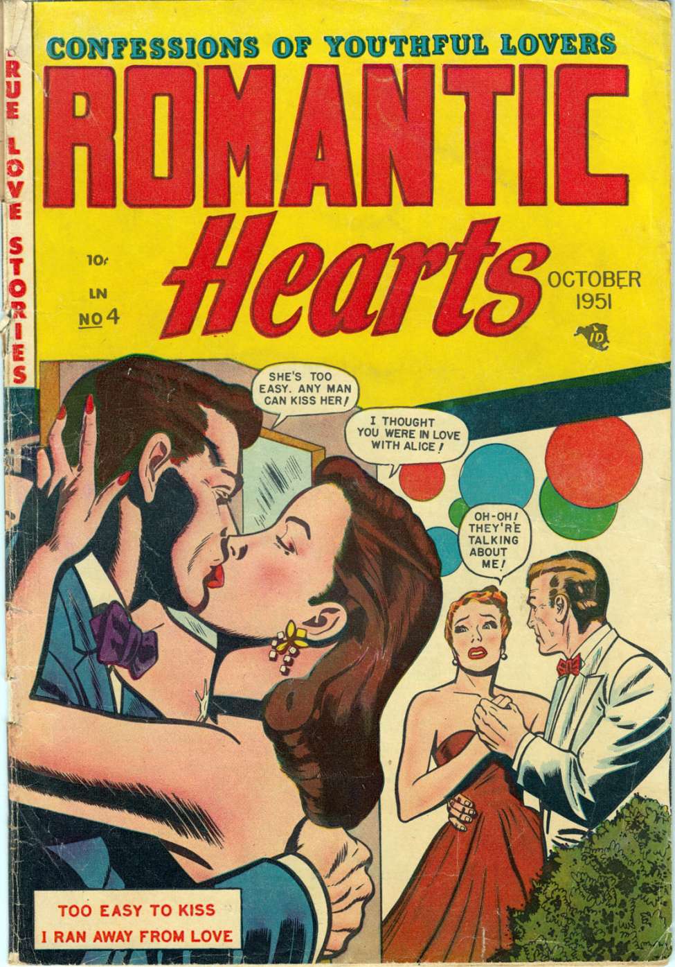 Comic Book Cover For Romantic Hearts v1 4