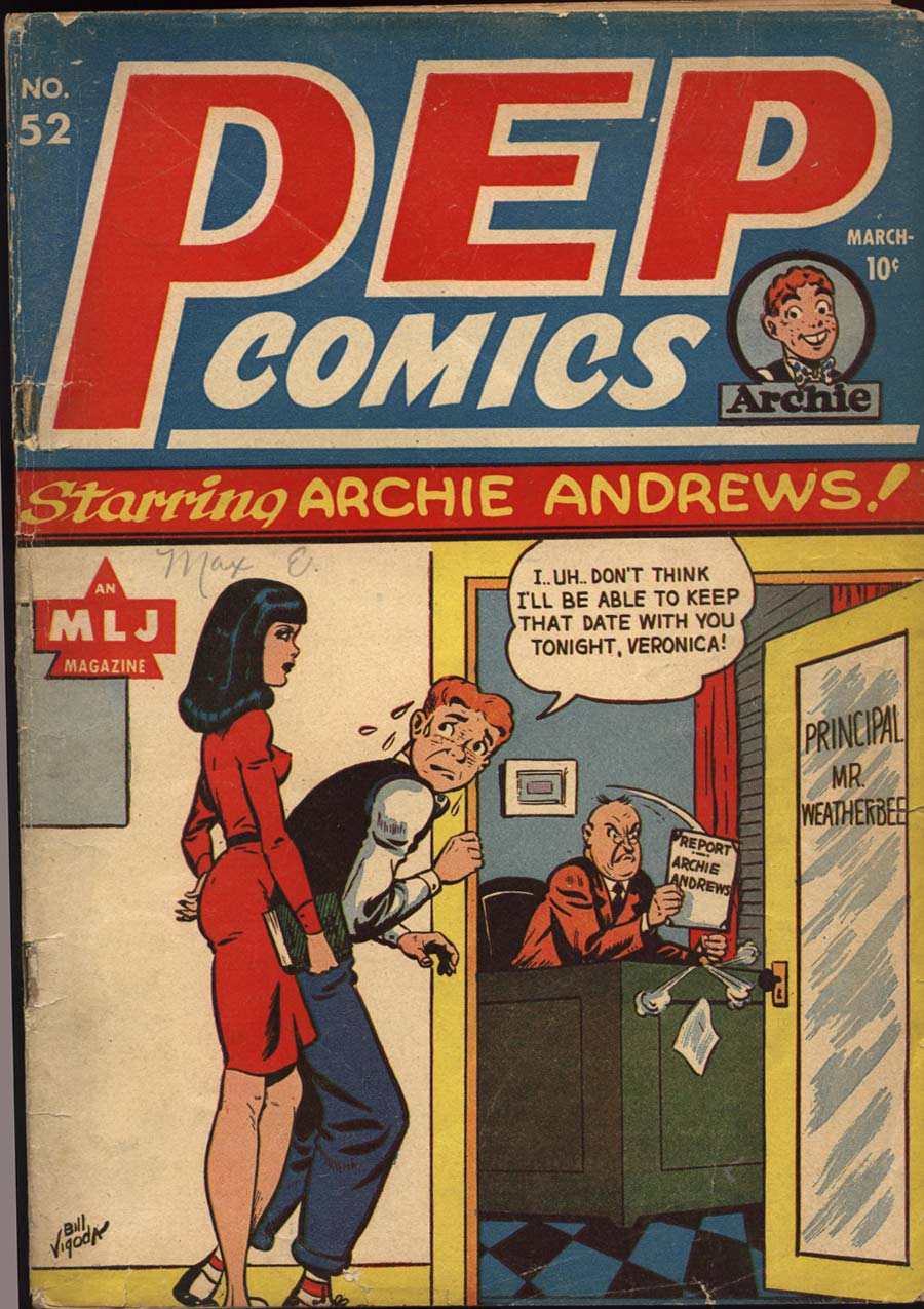 Comic Book Cover For Pep Comics 52