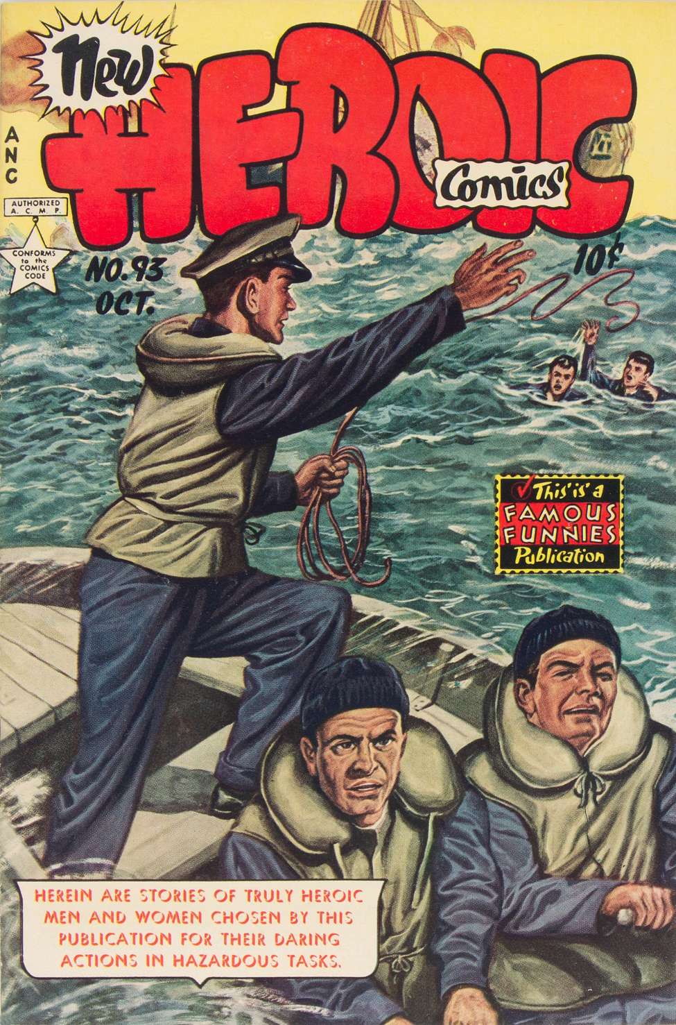 Comic Book Cover For New Heroic Comics 93 - Version 1