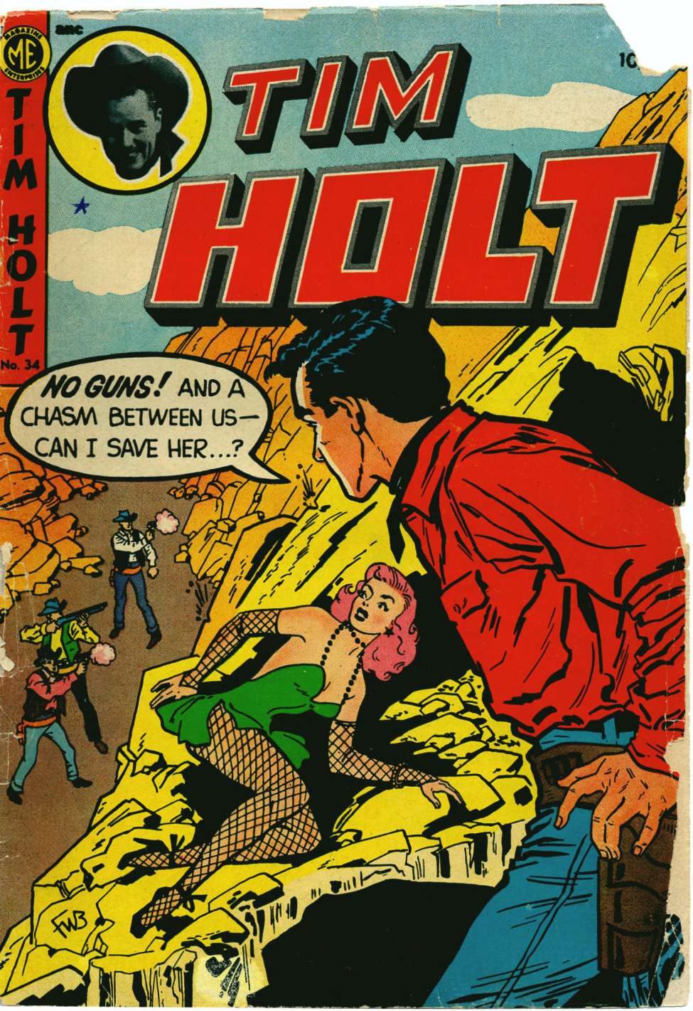 Comic Book Cover For Tim Holt 34 - Version 2