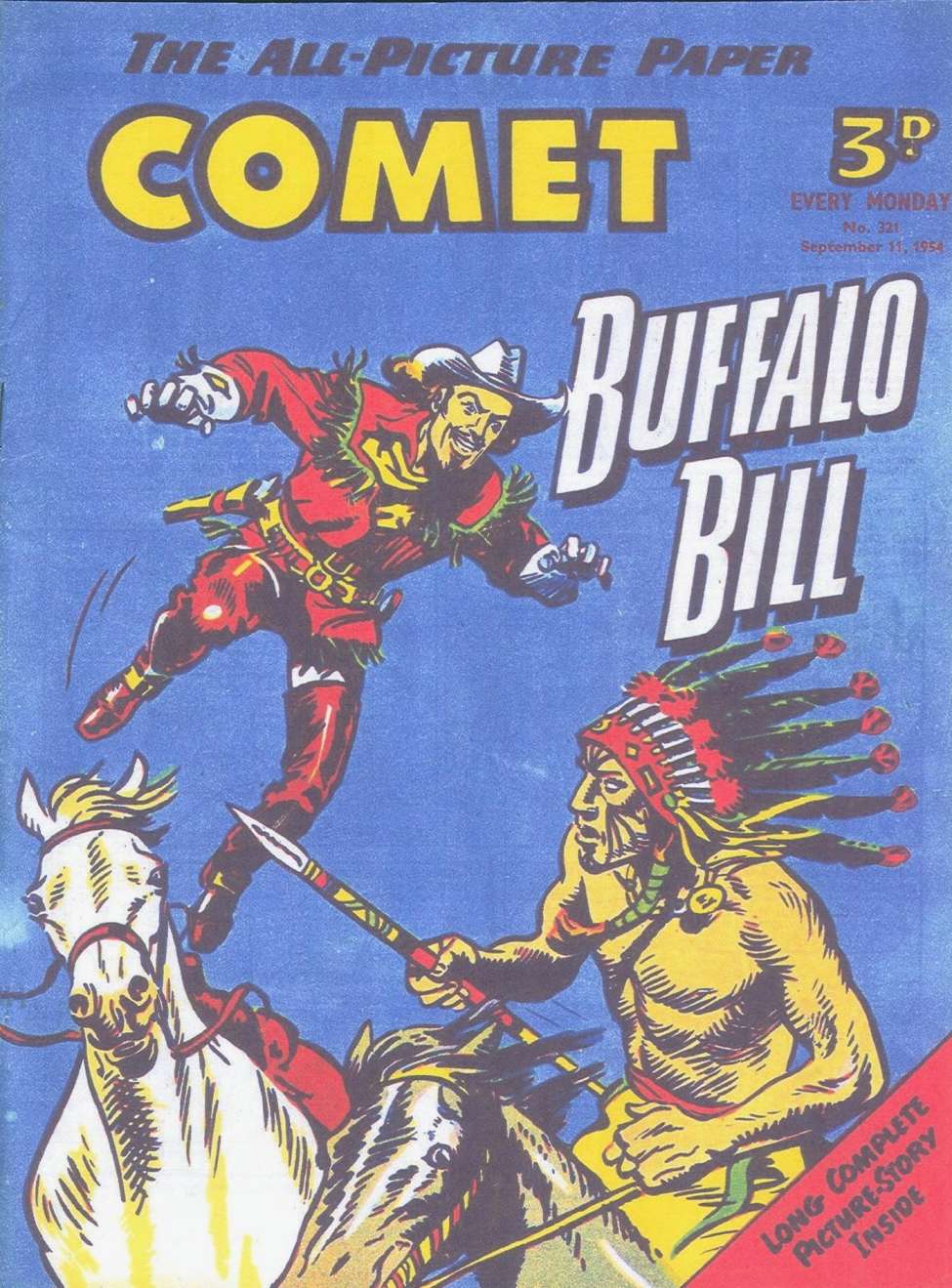 Comic Book Cover For The Comet 321