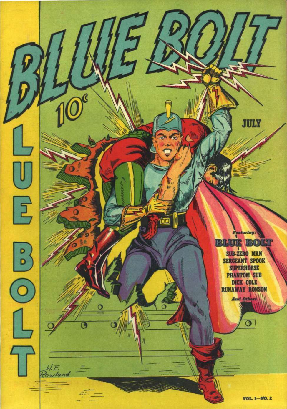 Comic Book Cover For Blue Bolt v1 2