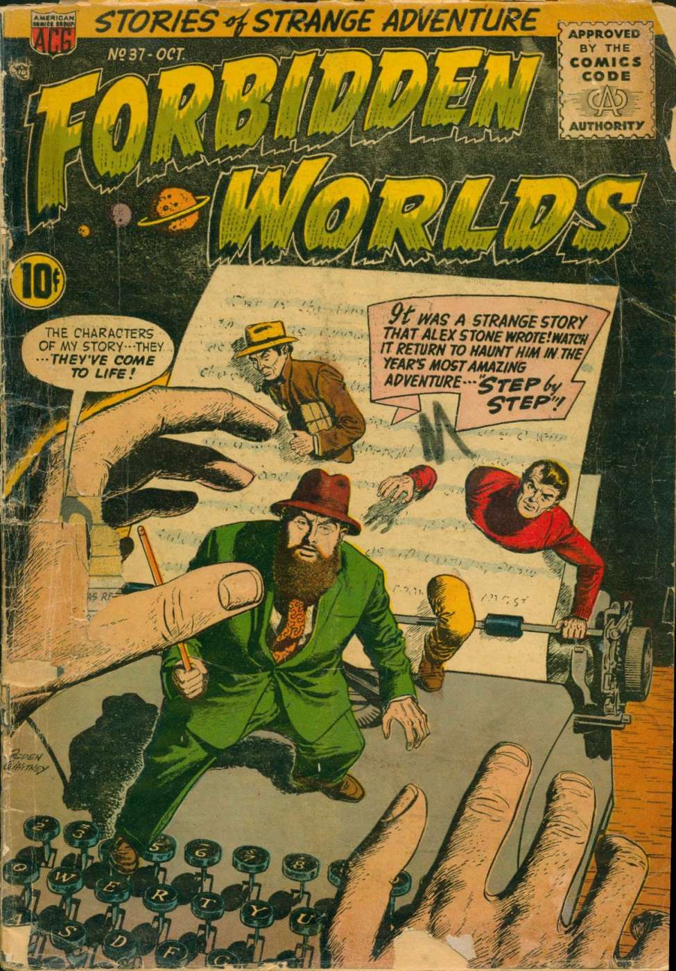 Comic Book Cover For Forbidden Worlds 37