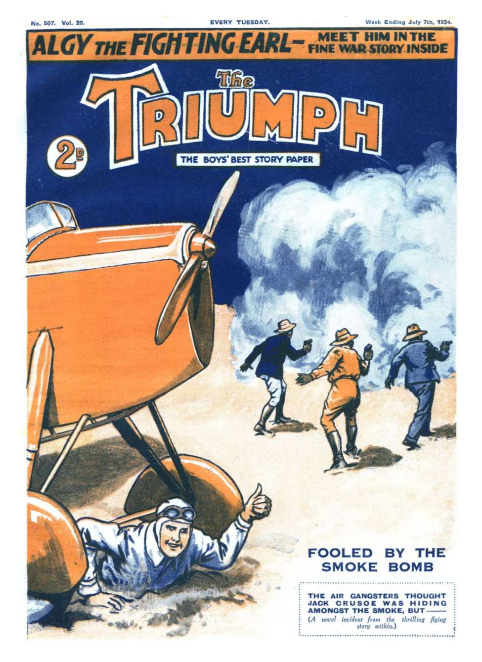 Comic Book Cover For The Triumph 507