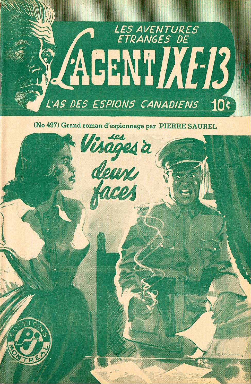 Book Cover For L'Agent IXE-13 v2 497 - Les visages à deux faces