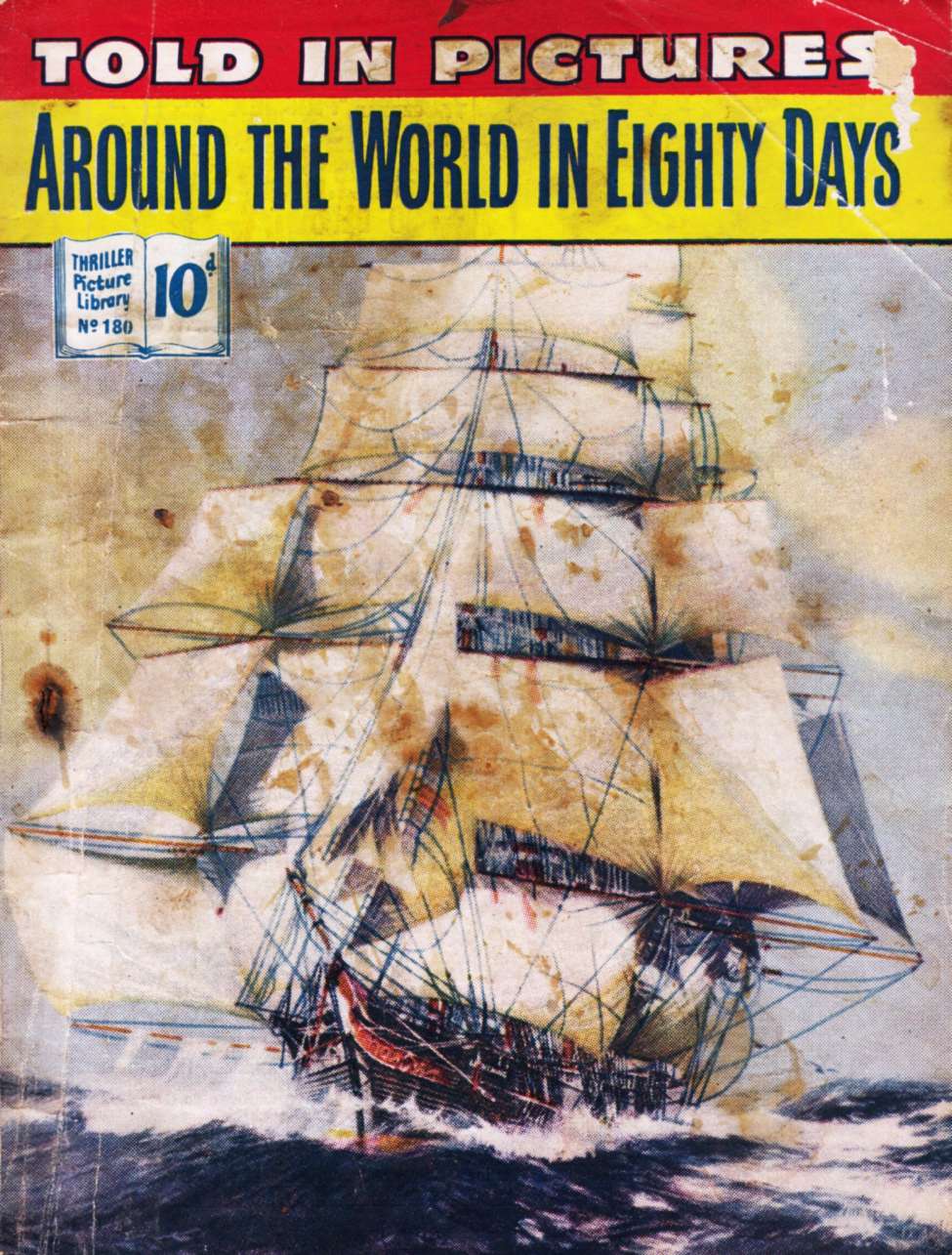 Book Cover For Thriller Picture Library 180 - Around the World in Eighty Days
