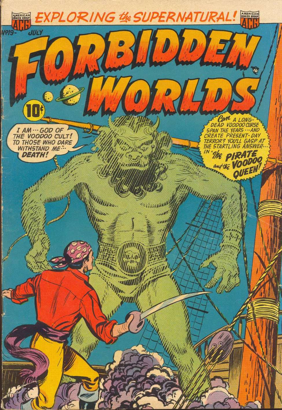Comic Book Cover For Forbidden Worlds 19