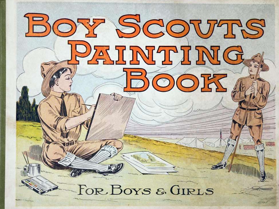 Book Cover For Boy Scouts Painting Book