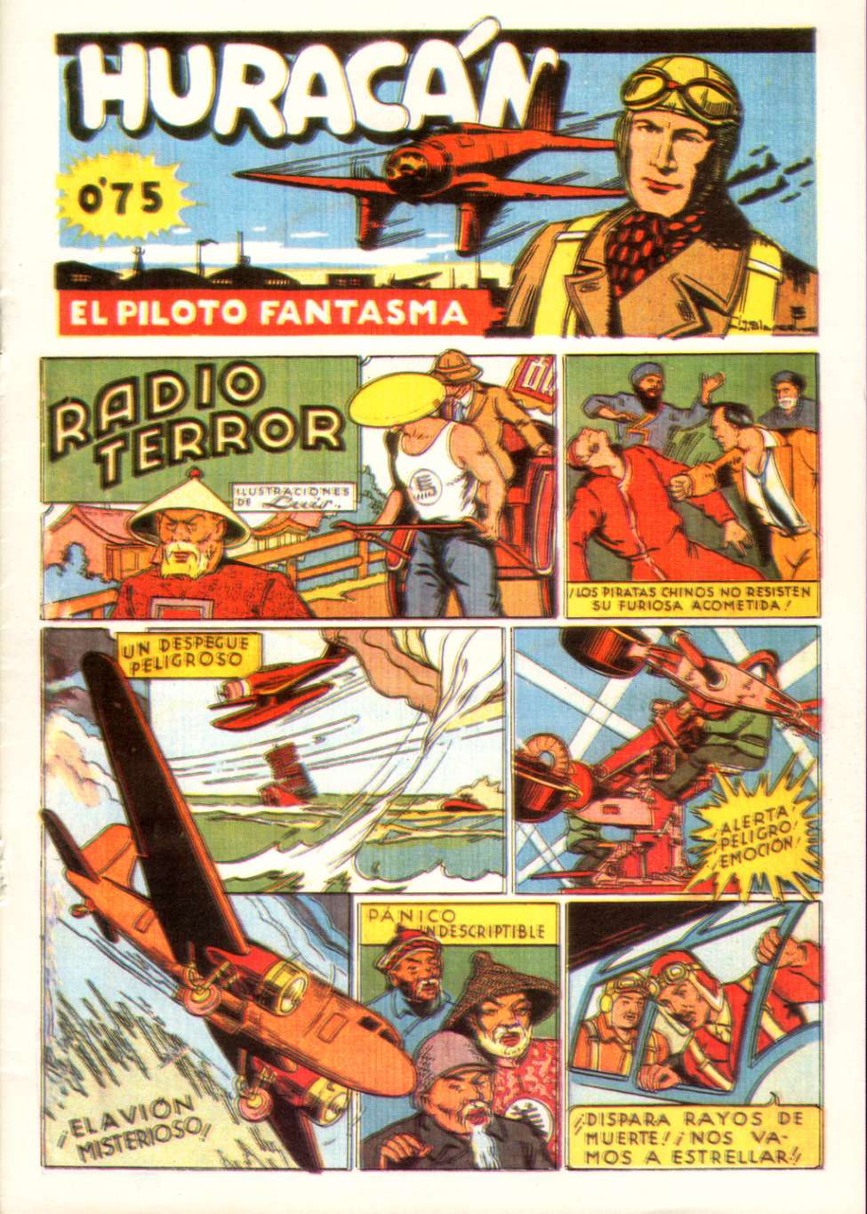 Comic Book Cover For Huracan El Piloto Fantasma 2 - Radio Terror