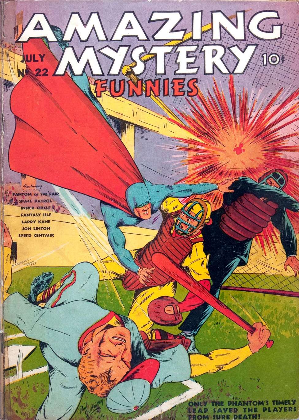 Comic Book Cover For Amazing Mystery Funnies 22