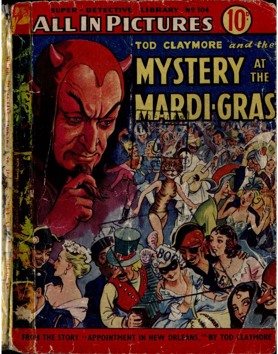 Book Cover For Super Detective Library 104 - The Mystery at the Mardi-Gras