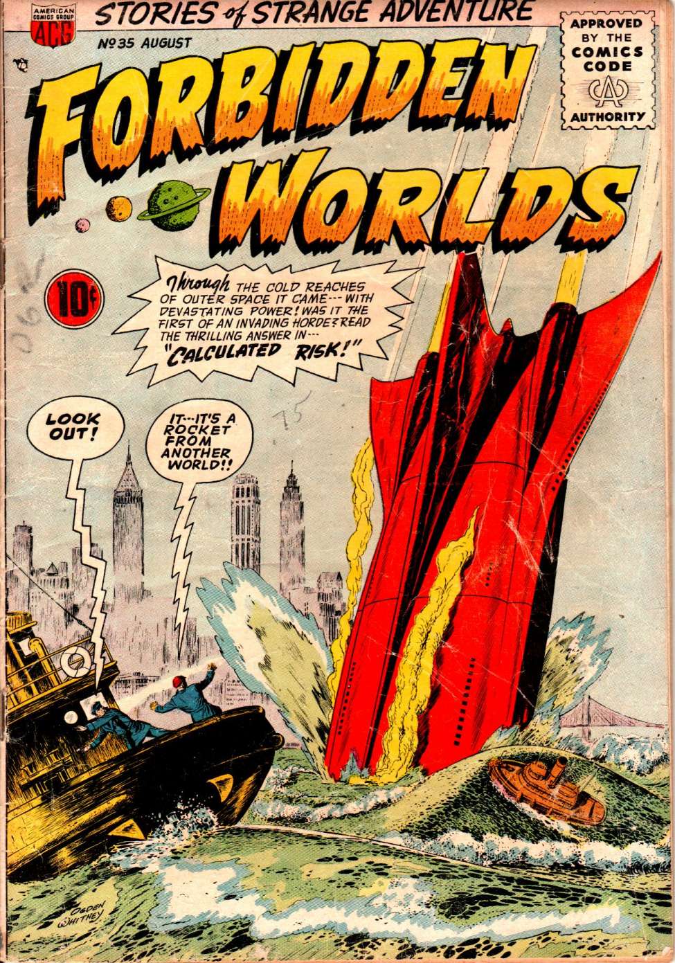 Comic Book Cover For Forbidden Worlds 35