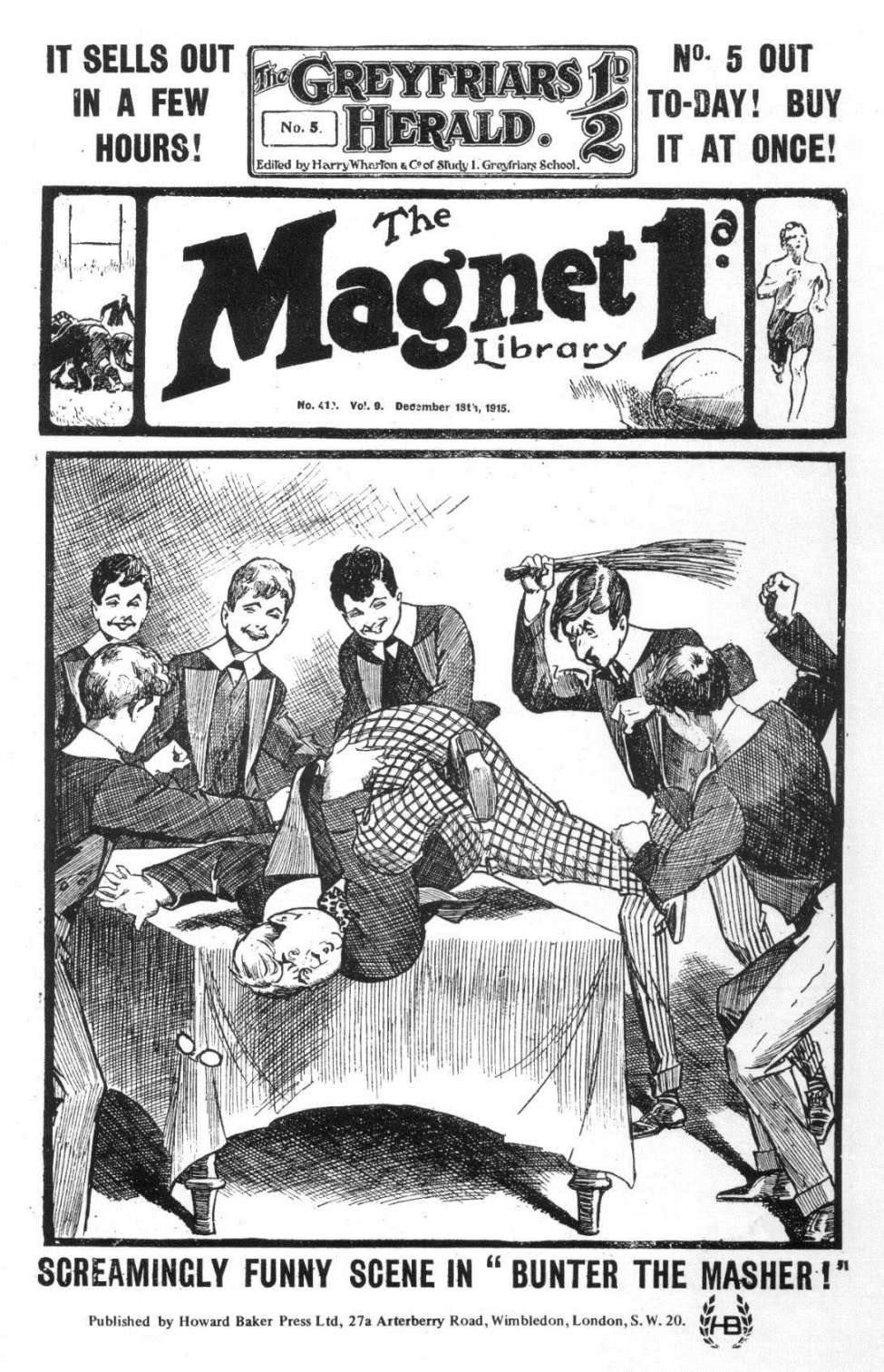 Book Cover For The Magnet 410 - Bunter the Masher