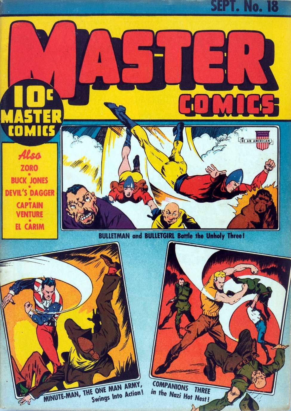 Comic Book Cover For Master Comics 18