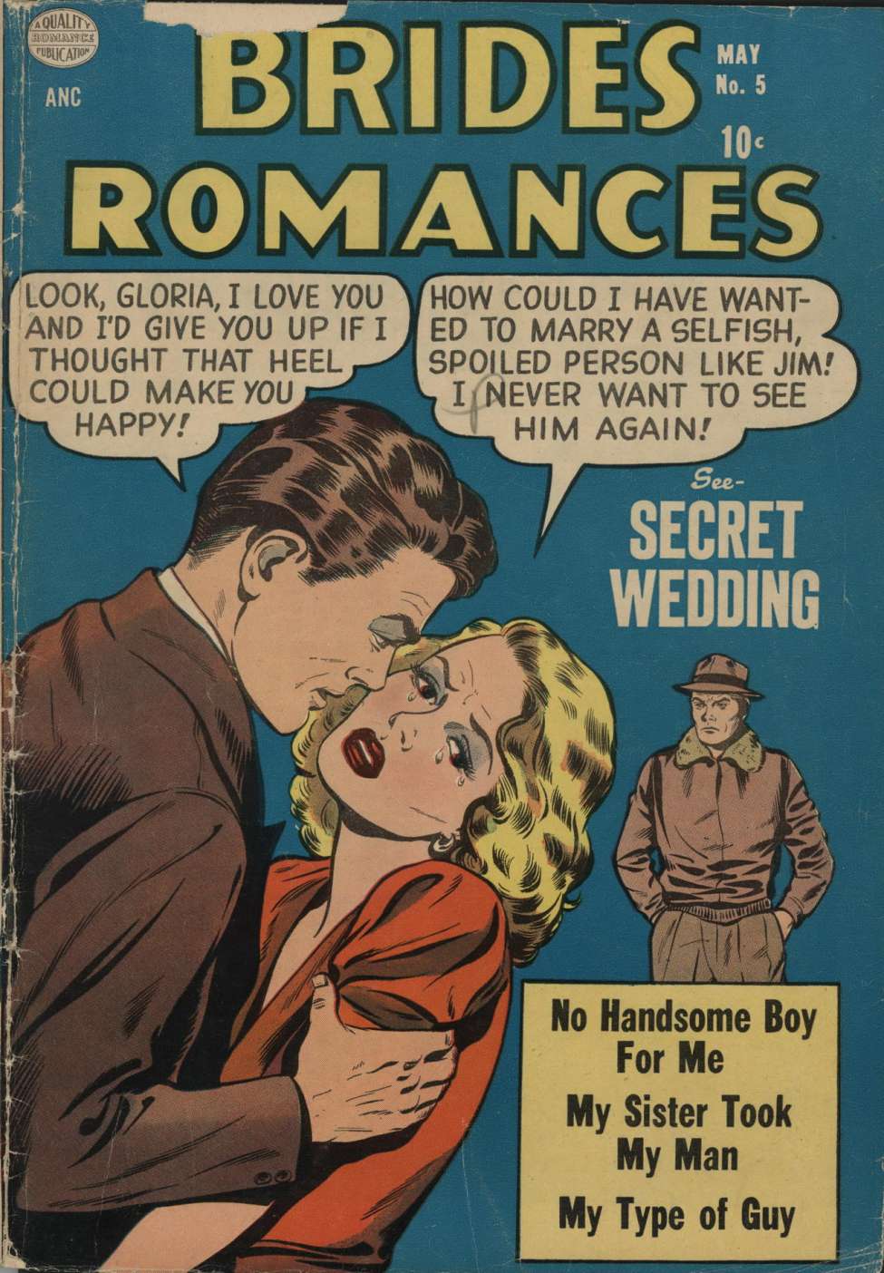 Comic Book Cover For Brides Romances 5