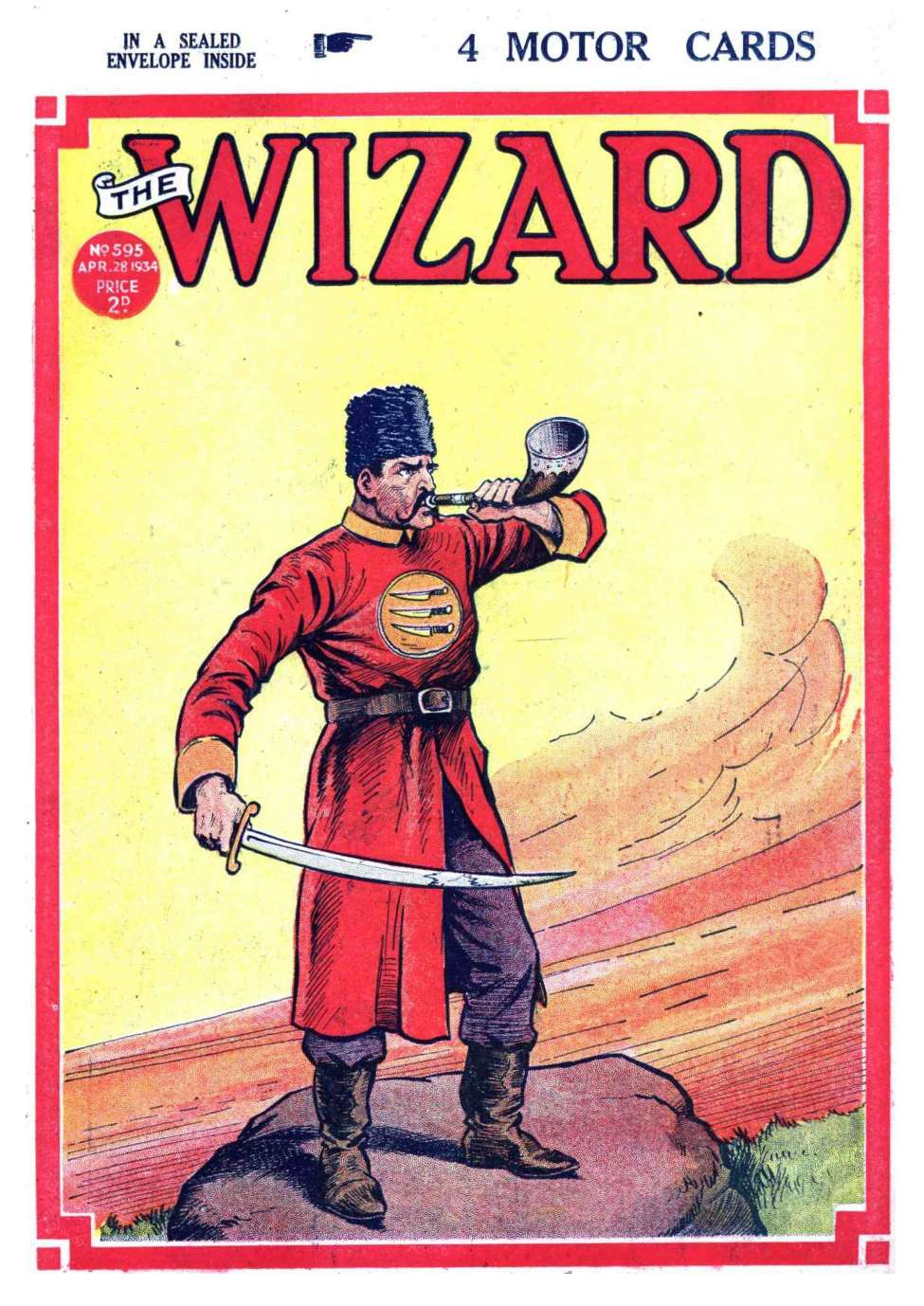 Comic Book Cover For The Wizard 595