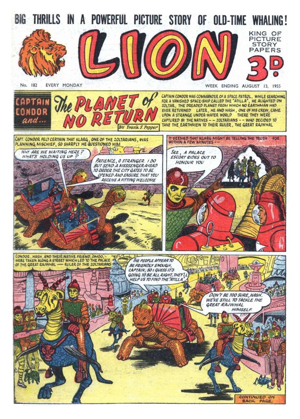 Comic Book Cover For Lion 182