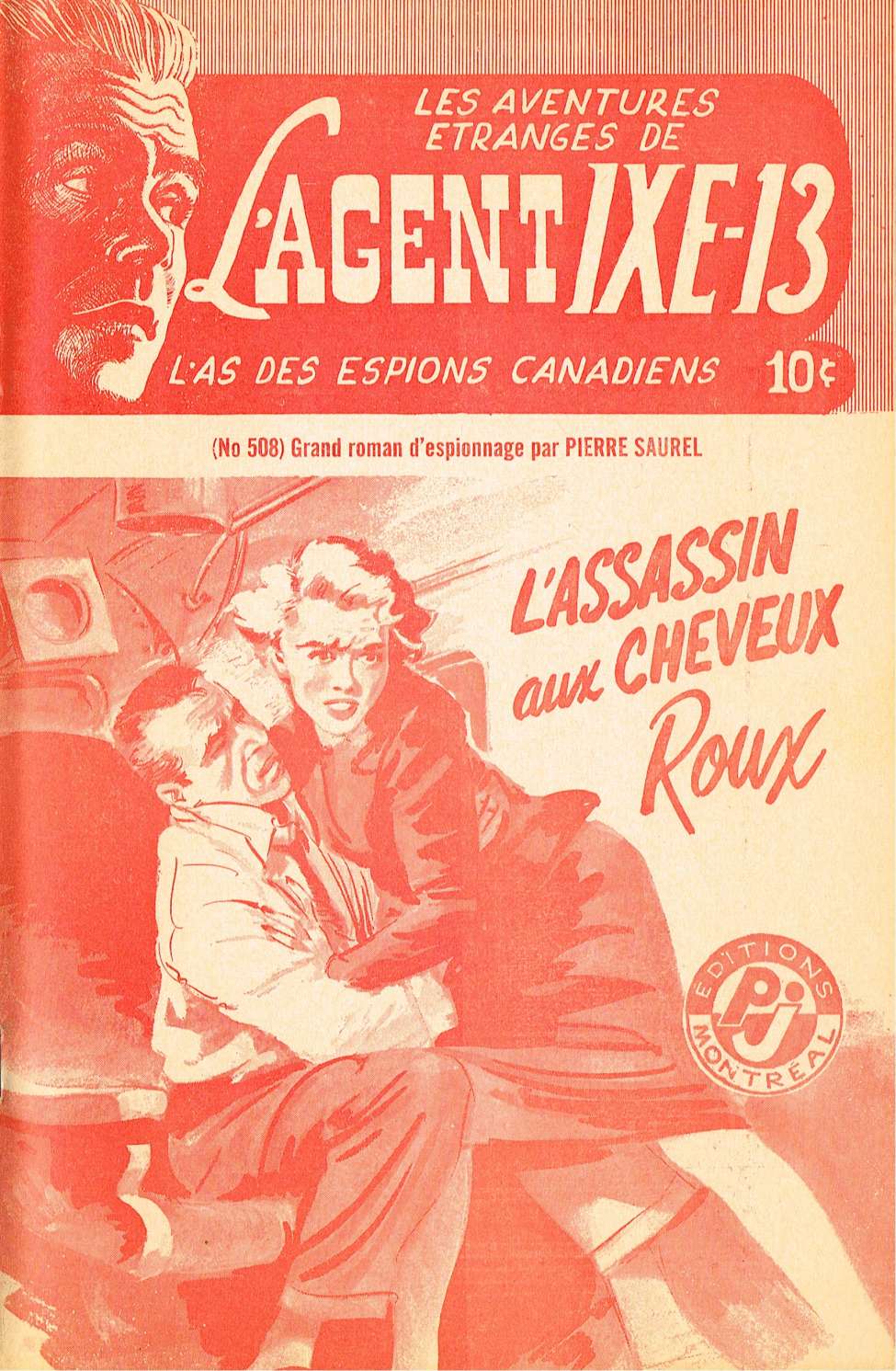 Book Cover For L'Agent IXE-13 v2 508 - L'assassin aux cheveux roux